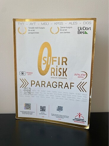 ucdortbes yayınları sıfır rısk paragraf soru bankası