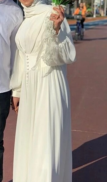 Diğer Ekru nıkah elbıse