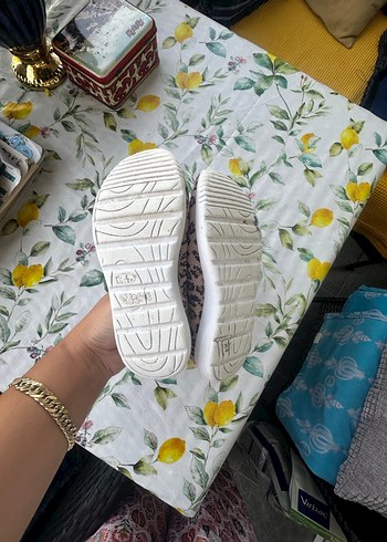 Leopar Desenli Örme Kız Çocuk Spor Ayakkabı - Görsel 5