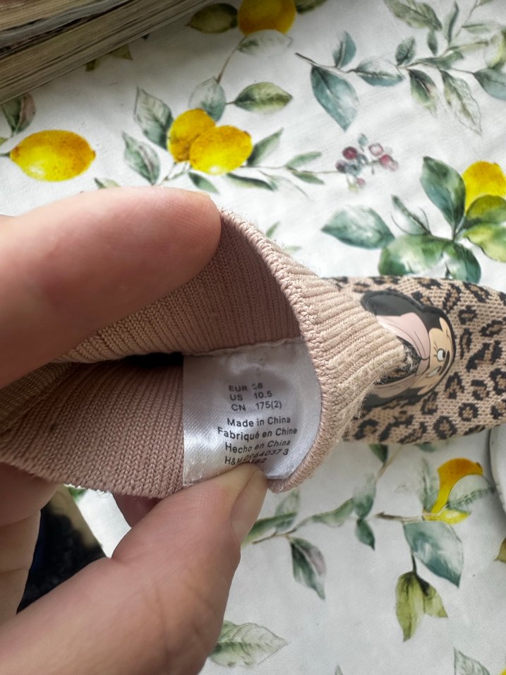 Leopar Desenli Örme Kız Çocuk Spor Ayakkabı - Görsel 4