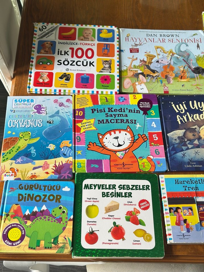 İngilizce-Türkçe İlk 100 Sözcük ve Eğitici Çocuk Kitapları - Görsel 4