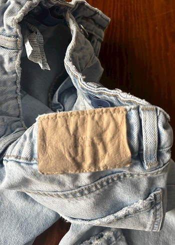 Kız çocuk Loose Fit Midi Denim Pantolon - Görsel 5