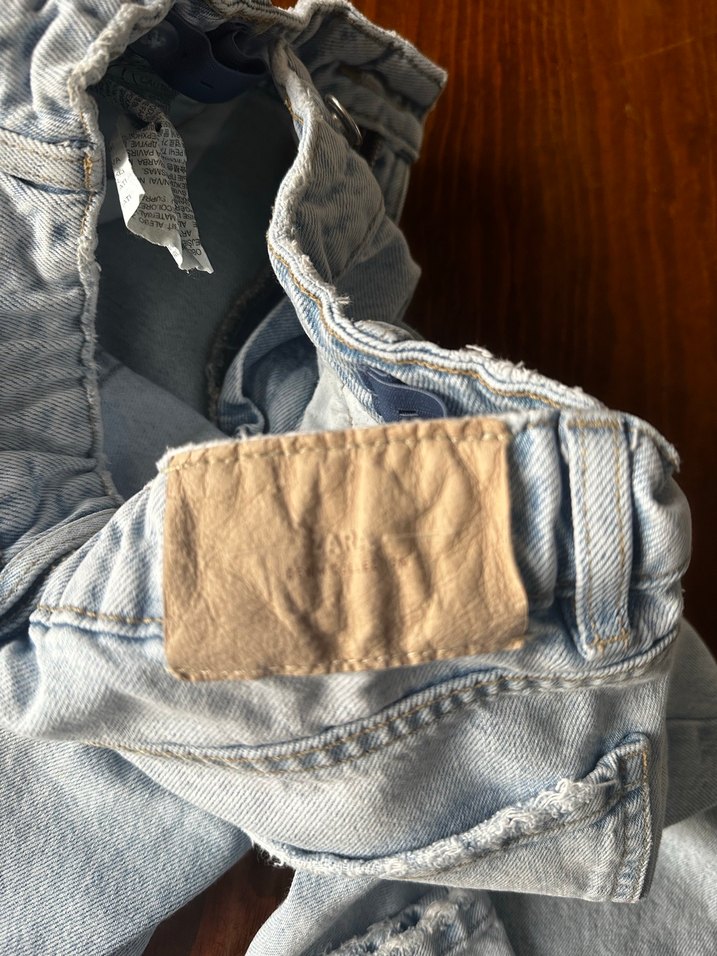 Kız çocuk Loose Fit Midi Denim Pantolon - Görsel 5