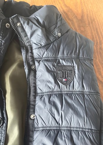 Düğmeli Gri kadın Yelek - Görsel 2