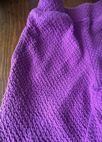 Mor Örgü Kız Pantolonu - Görsel 5