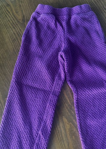 Mor Örgü Kız Pantolonu - Görsel 2