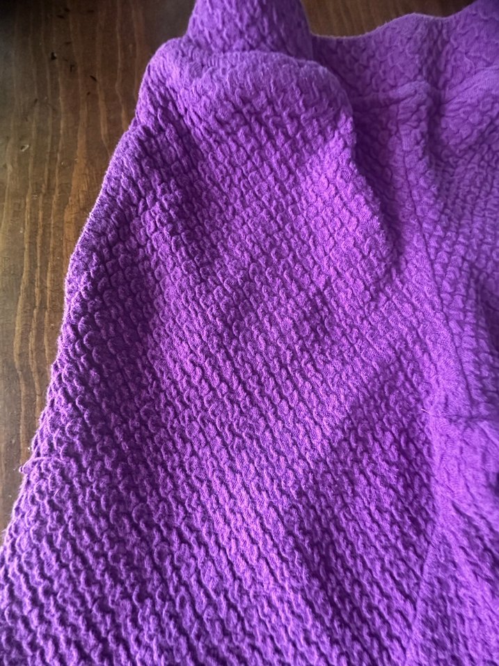 Mor Örgü Kız Pantolonu - Görsel 5