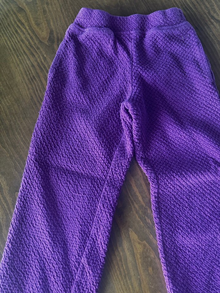 Mor Örgü Kız Pantolonu - Görsel 2