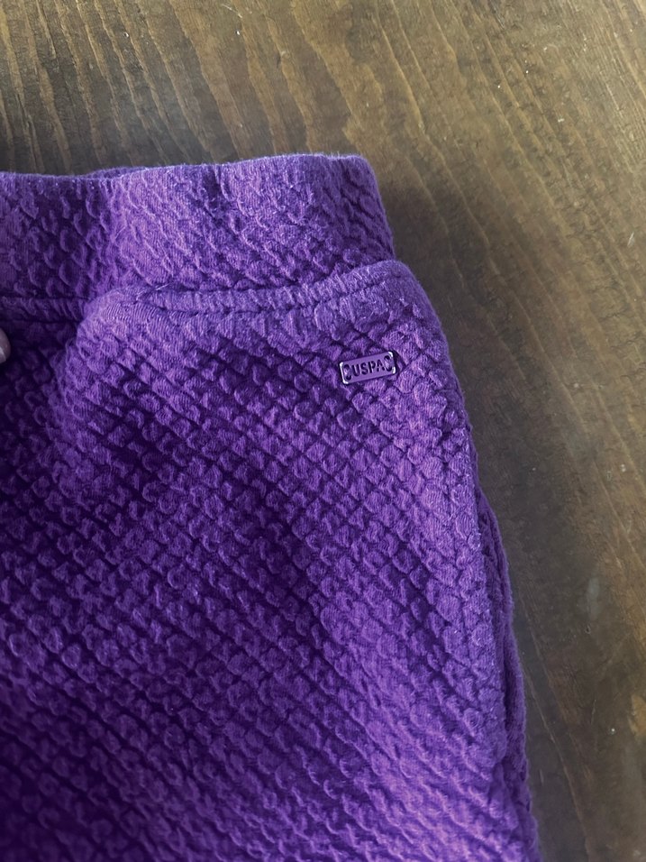 Mor Örgü Kız Pantolonu - Görsel 3