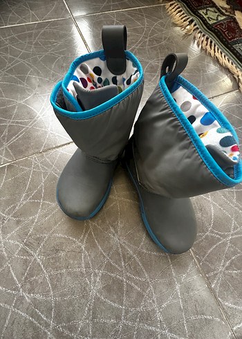 Gri Erkek Çocuk Lastik Botlar - Görsel 2