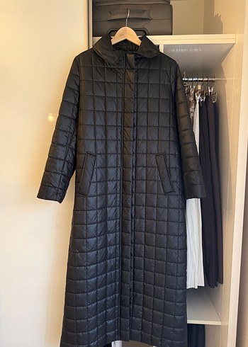 Ncl marka Düğmeli Siyah Kadın Uzun kaban - Görsel 2