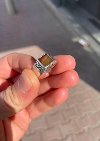 Kibar ve zarif gümüş yüzük - Görsel 7