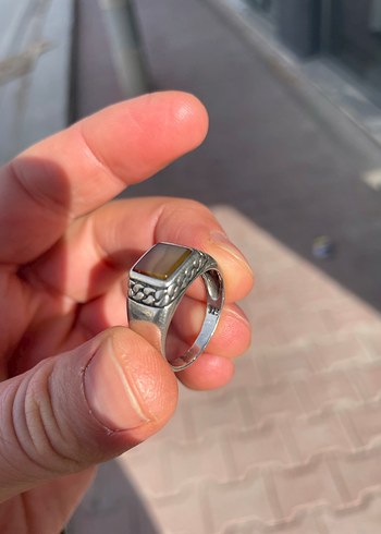 Kibar ve zarif gümüş yüzük - Görsel 4