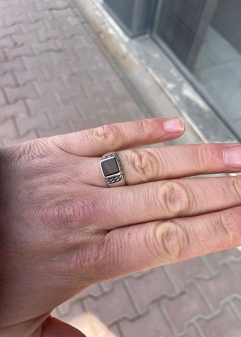 Kibar ve zarif gümüş yüzük - Görsel 8