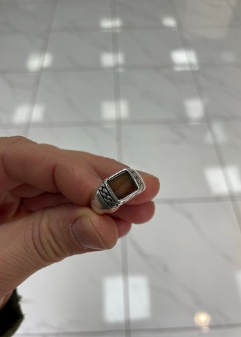 Kibar ve zarif gümüş yüzük - Görsel 9