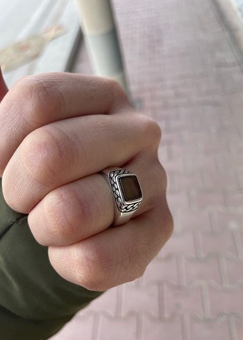 Kibar ve zarif gümüş yüzük - Görsel 2