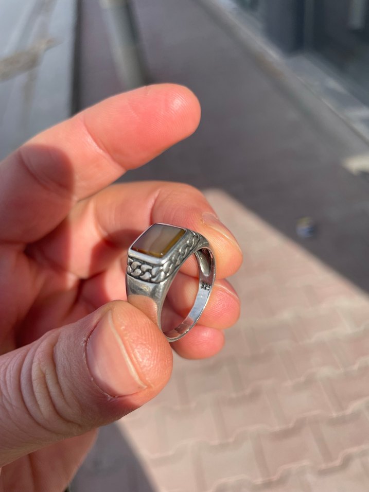 Kibar ve zarif gümüş yüzük - Görsel 4