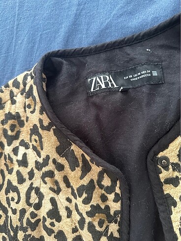 Zara Zara leopar kapitone ceket