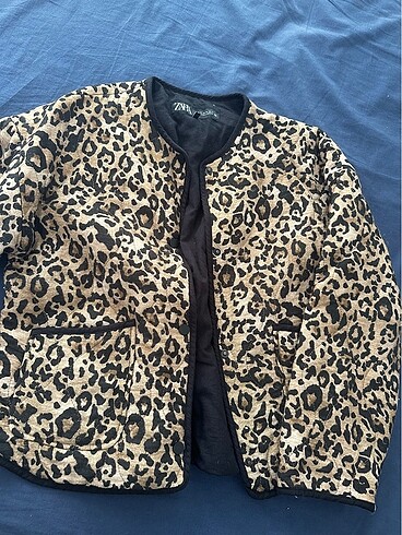 Zara leopar kapitone ceket