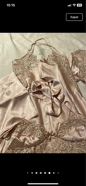 Gelin seti gecelik - Görsel 6