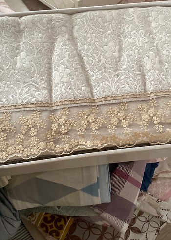 Bej Nakışlı Bohem yatak örtüsü - Görsel 2