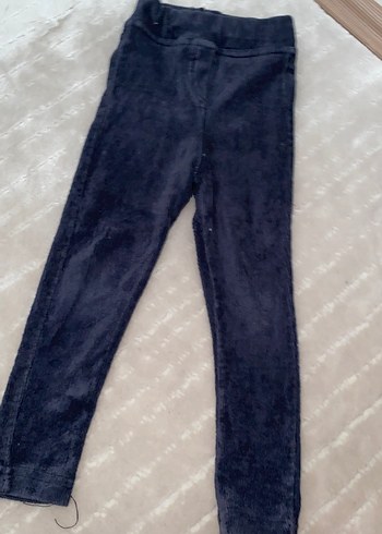 Kız Çocuk Lacivert Esnek Denim Tayt - Görsel 2