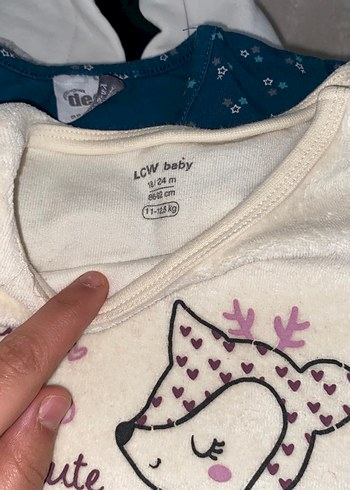 Beyaz Baskılı Pamuklu Kız Çocuk Uzun Kollu Tişört - Görsel 3