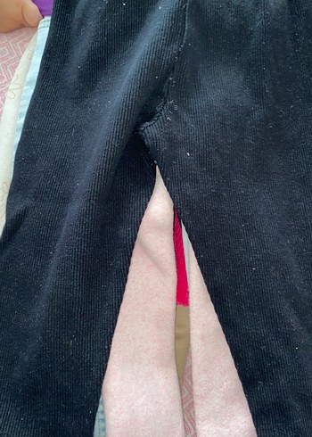 Kız Çocuk Siyah Pliseli Tayt - Görsel 2