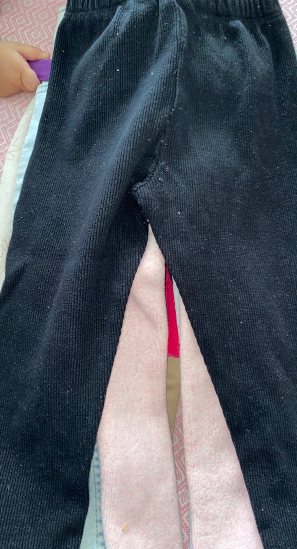 Kız Çocuk Siyah Pliseli Tayt - Görsel 2