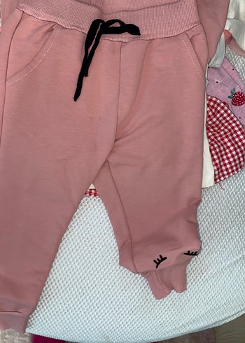 Pembe Uzun Kollu Bebek Kız Takımı - Görsel 2