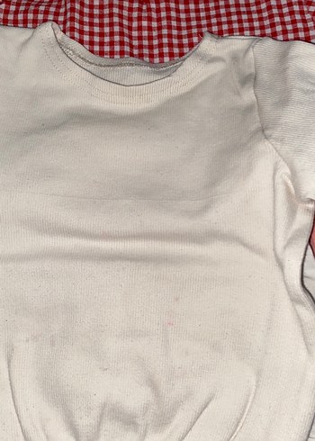 Beyaz Kız Çocuk Uzun Kollu Atlet - Görsel 2