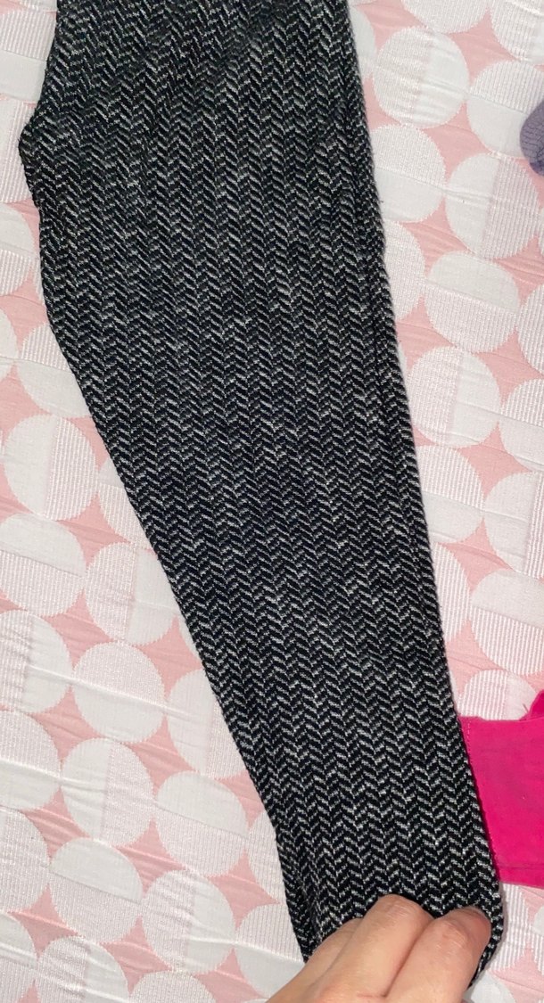 Gri Örgü tayt - Görsel 3