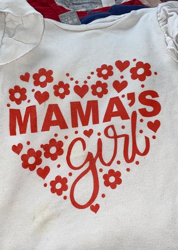 Beyaz Baskılı Kız Çocuk Tişörtü - Görsel 2