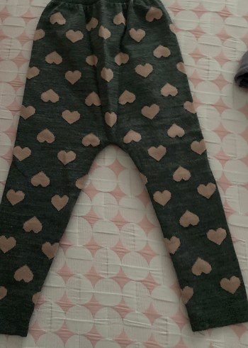 Kız Çocuk Gri Triko Tayt - Görsel 2