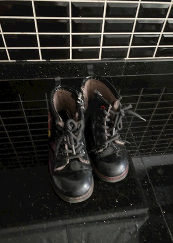 Siyah Erkek Çocuk Punk Botları - Görsel 4