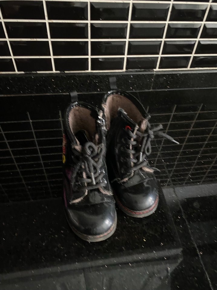 Siyah Erkek Çocuk Punk Botları - Görsel 4