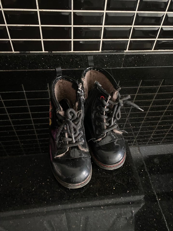 Siyah Erkek Çocuk Punk Botları - Görsel 3