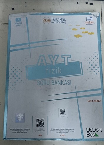 345 Yayınları AYT Fizik Soru Bankası