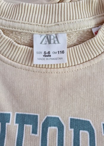 5 Yaş Beden orjinal zara marka Kız çocuk Sweatshirt ve eşofman ikili takım