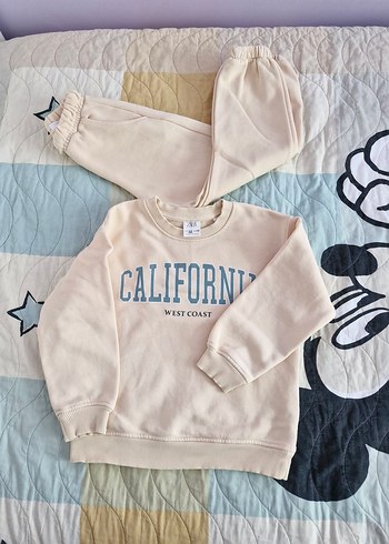 orjinal zara marka Kız çocuk Sweatshirt ve eşofman ikili takım
