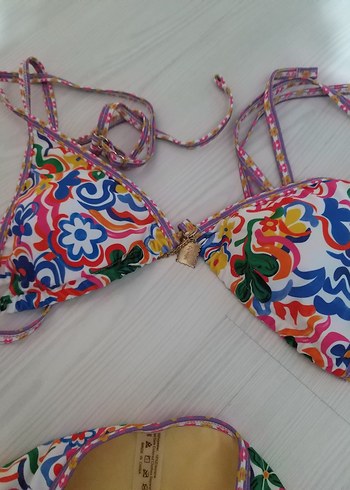 2 adet Kırmızı Örgü Bohem Bikini Takımı - Görsel 5