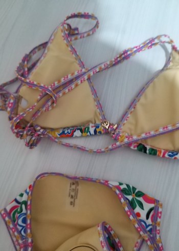 2 adet Kırmızı Örgü Bohem Bikini Takımı - Görsel 4