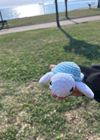 Beden Renk Turkuaz Pastel Renkli Peluş Kaplumbağa Oyuncak