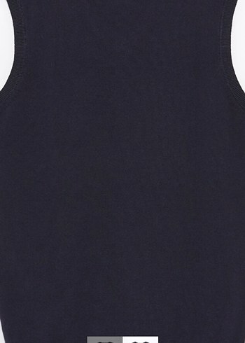 V Yaka Lacivert Örme çocuk Süveter - Görsel 2