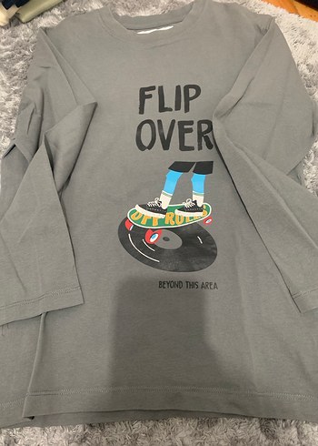 Gri Baskılı erkek çocuk Sweatshirt - Görsel 3