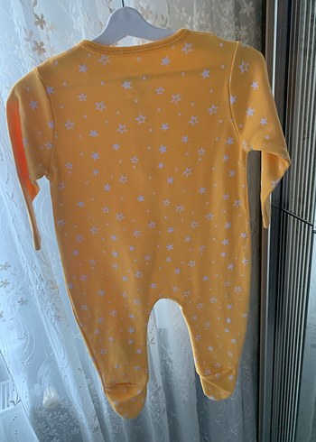 Sarı Uzun Kollu Bebek Tulum - Görsel 3