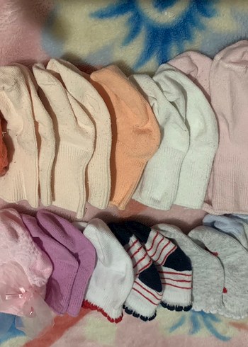 Kız bebek Pastel Renkli Triko Çoraplar - Görsel 2