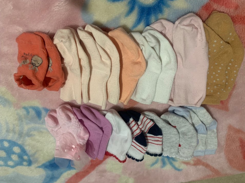 Kız bebek Pastel Renkli Triko Çoraplar - Görsel 3