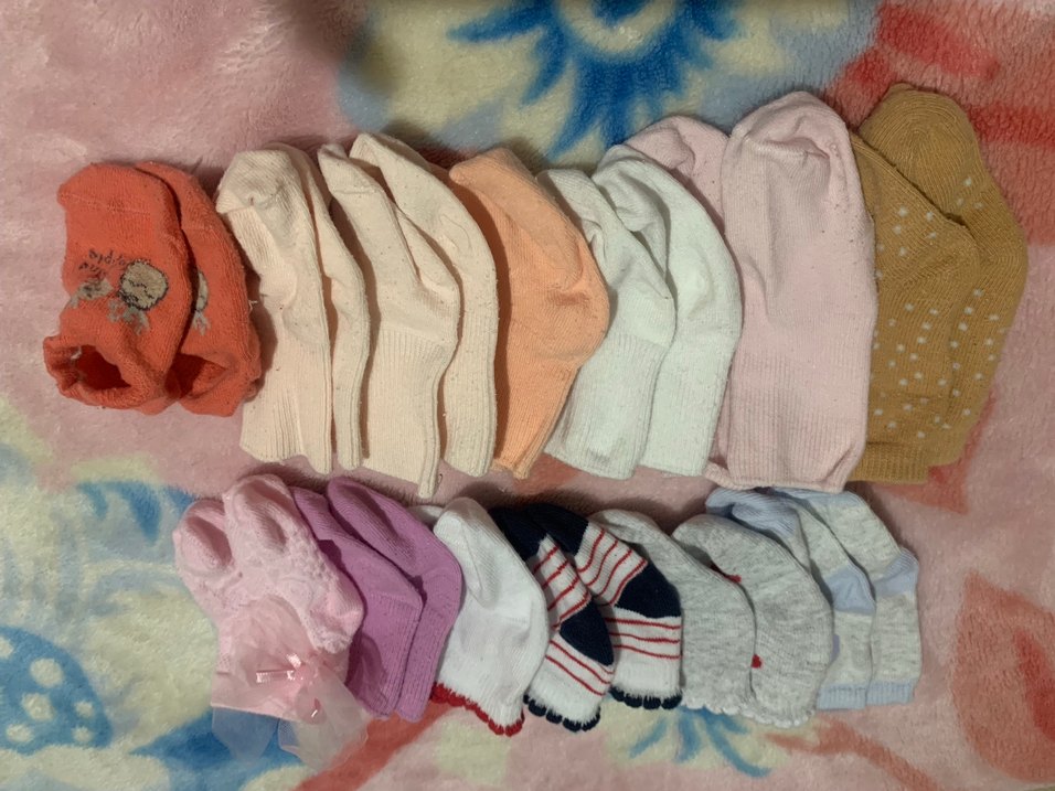 Kız bebek Pastel Renkli Triko Çoraplar - Görsel 2