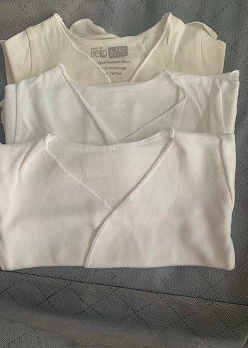 Beyaz Bebek Atlet 3'lü Paket - Görsel 2